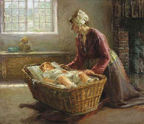 Patsey And Mother Oil Painting by Robert Wadsworth Grafton