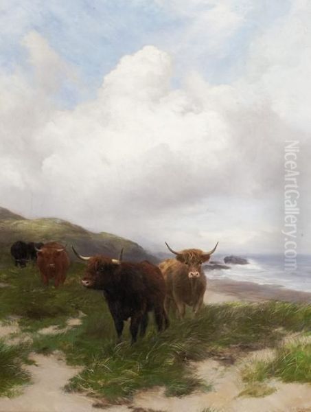 On The Ayrshire Coast Oil Painting by Peter Graham