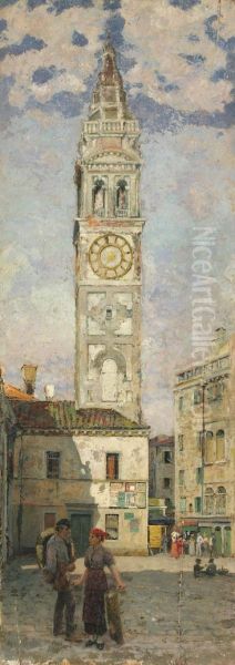 Campanile Di Santa Maria Formosa, Venice Oil Painting by William Graham