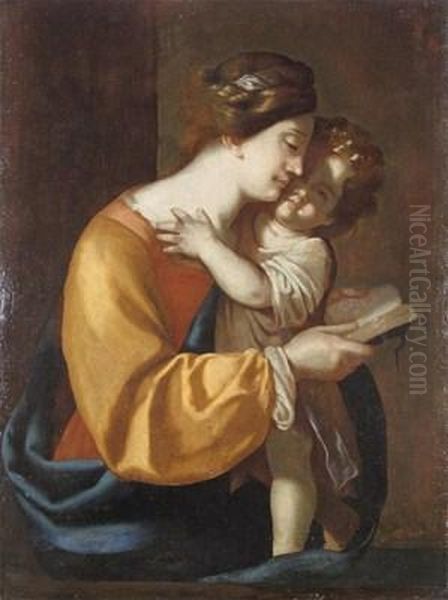 Madonna And Child Oil Painting by Antiveduto Grammatica