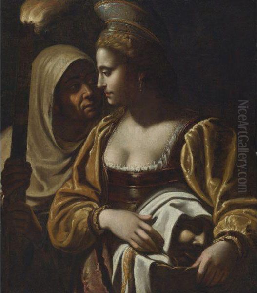 Judith With The Head Of Holofernes Oil Painting by Antiveduto Grammatica