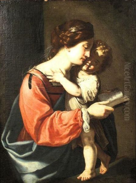 Madonna And Child Oil Painting by Antiveduto Grammatica