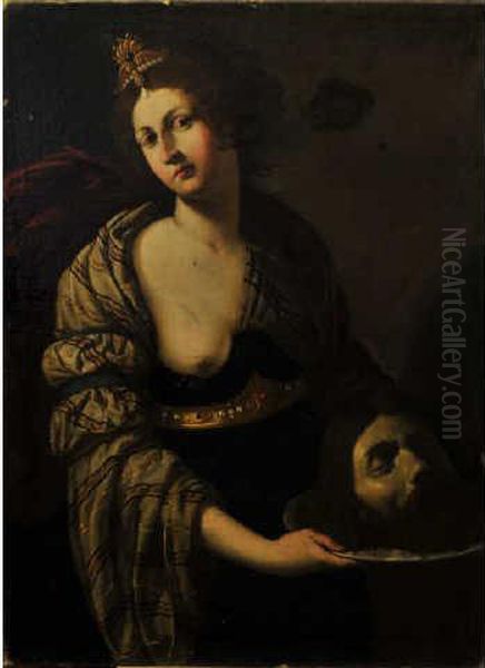 Salome Tenant La Tete De Saint Jean-baptiste Oil Painting by Imperiale Grammatica