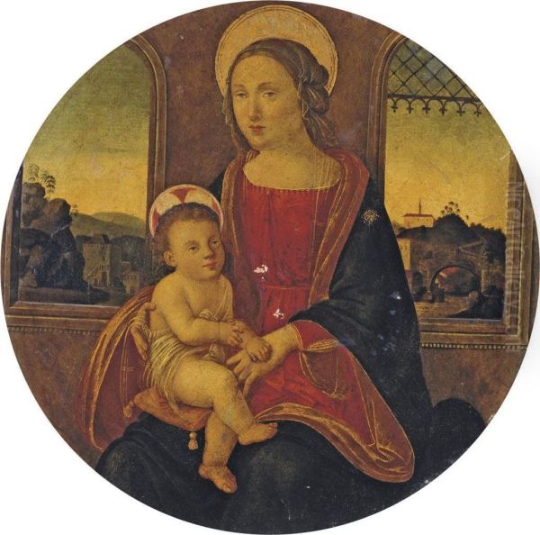 Vierge A L'enfant Oil Painting by Pseudo Granacci