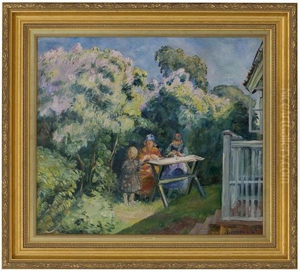 Lilacs Oil Painting by Severin Grande