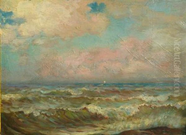 Seashore At Dawn Oil Painting by Charles Henry Grant