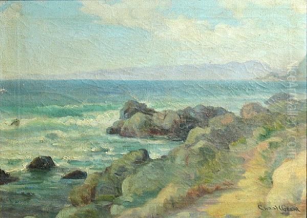 Seascape Oil Painting by Charles Henry Grant