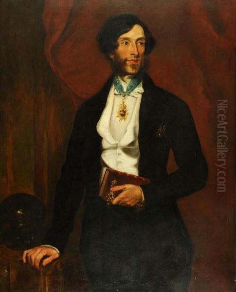 The Rt. Hon. Albert 1st Lord Londesborough Oil Painting by Sir Francis Grant