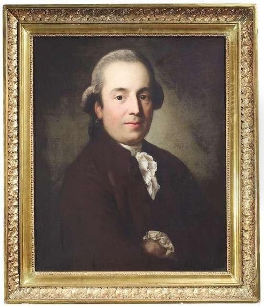 Grassi, Joseph . Portrait Of A Man Oil Painting by Josef Grassi