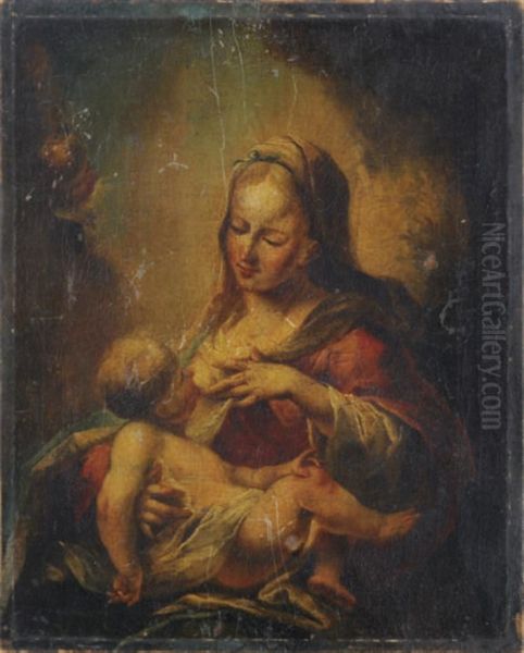 The Madonna And Child Oil Painting by Nicola Grassi