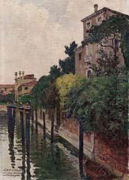 Impressione Alla Giudecca Oil Painting by Giuseppe Grassis