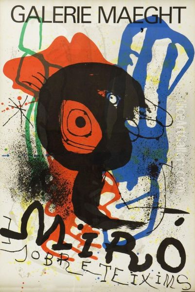 Galerie Maeght Oil Painting by Juan Grau Miro