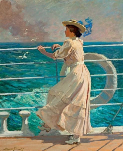 On The Deck Oil Painting by Abbott Fuller Graves