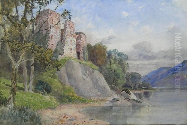 View Of Kilchurn Castle Oil Painting by George Gray