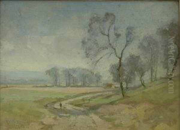 Borders Road Oil Painting by George Gray