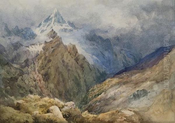 Weisshorn Oil Painting by William Gray