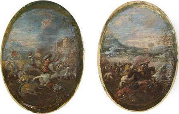 Scene De Bataille
Choc De Cavalerie Oil Painting by Graziani Francesco E Pietro