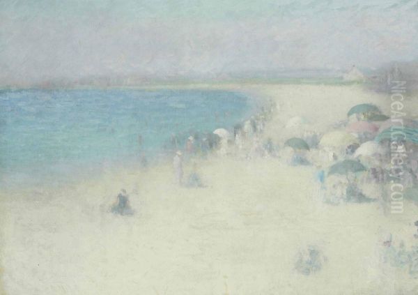 The Beach At Watch Hill Oil Painting by Edmund William Greacen