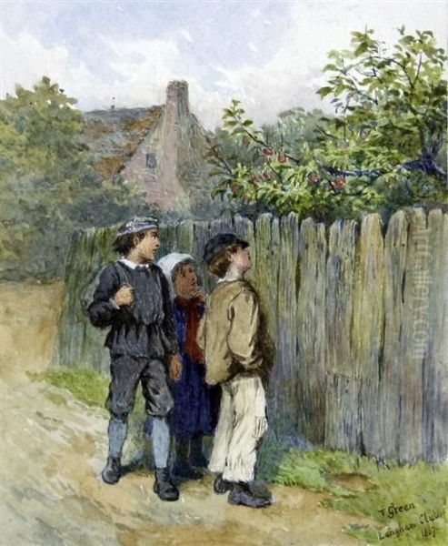 Scrumpers Oil Painting by Henry Towneley Green