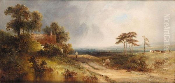 On Hampstead Heath Oil Painting by John Kenneth Green