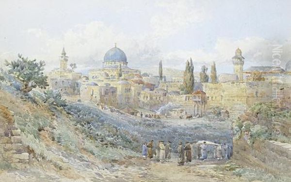 Jerusalem Oil Painting by Nathaniel Everett Green