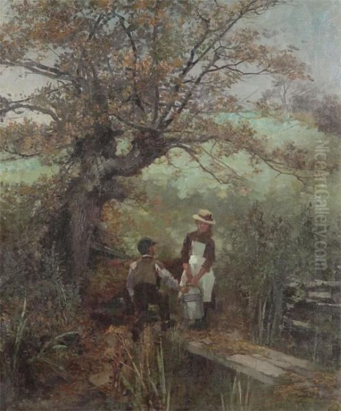 At The Well Oil Painting by Thomas Greenhalch