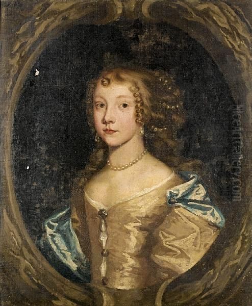 Portrait Of A Lady Oil Painting by John Greenhill