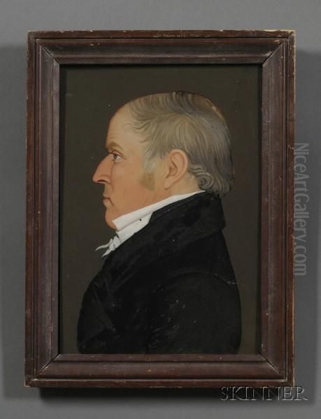 Portrait Of A Gentleman Oil Painting by Benjamin Greenleaf