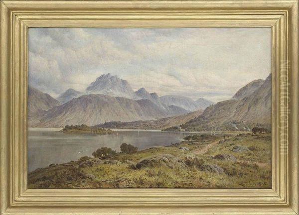 Loch Maree, Ross-shire Oil Painting by James Robert Greenlees M