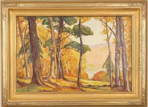 Woodland Landscape Oil Painting by Colin H. Greenwood