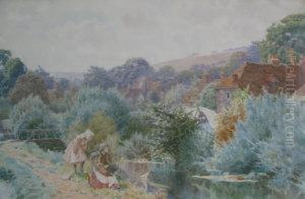 Atleigh Lancashire Oil Painting by Charles Gregory