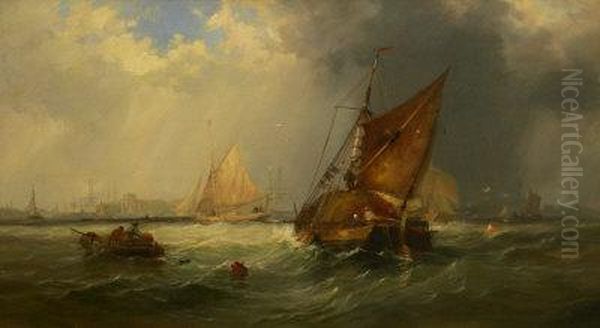 On The Medway Oil Painting by Charles Gregory