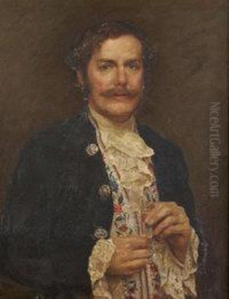 Portrait Of The Right Hon.sir Charles B.b. Mclaren Bart. M.p. Oil Painting by Edward John Gregory