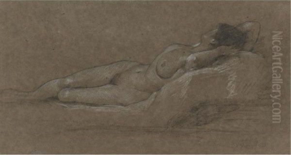 Reclining Nude Oil Painting by Edward John Gregory