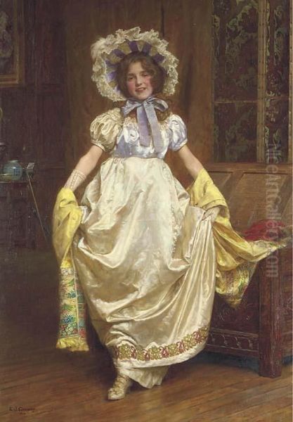 Rediviva: Great-grandmother's Wedding Dress Oil Painting by Edward John Gregory