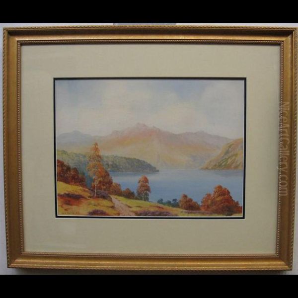 Loch Katrine, N.b. Oil Painting by James Greig