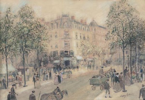 Parigi Oil Painting by Henry, Henri Grenier