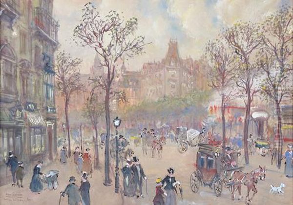 Parigi Oil Painting by Henry, Henri Grenier