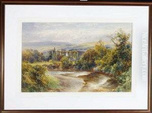 Bolton Abbey, Yorkshire Oil Painting by James Stephen Gresley