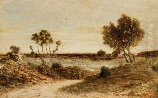 Paysage De Provence Oil Painting by Prosper Gresy