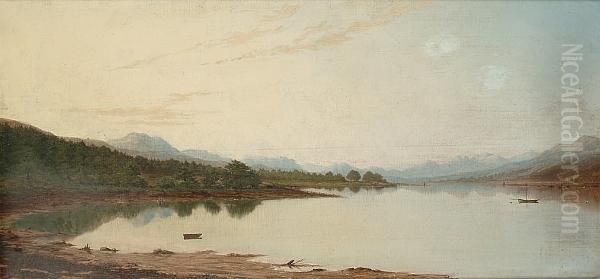 Campsail Bay, Gareloch Oil Painting by James Grey