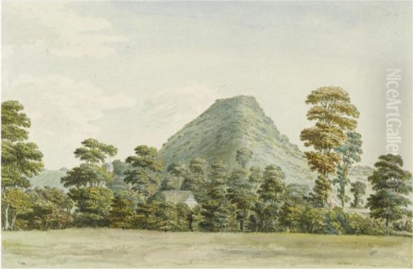 The Wrekin, Shropshire Oil Painting by Moses Griffiths