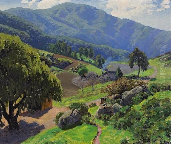 In Laguna Canyon Oil Painting by William Alexander Griffith