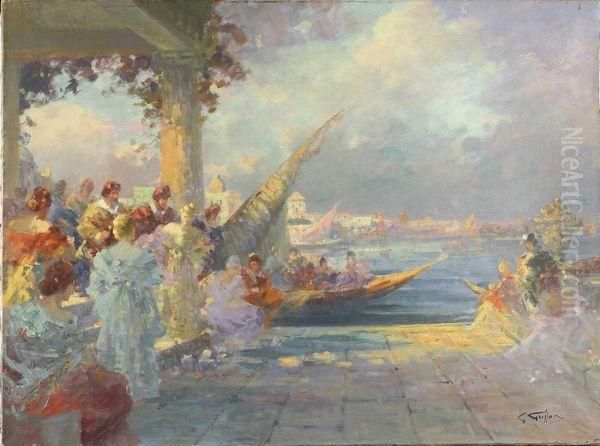 Fete Venitienne Oil Painting by Gabriel Griffon