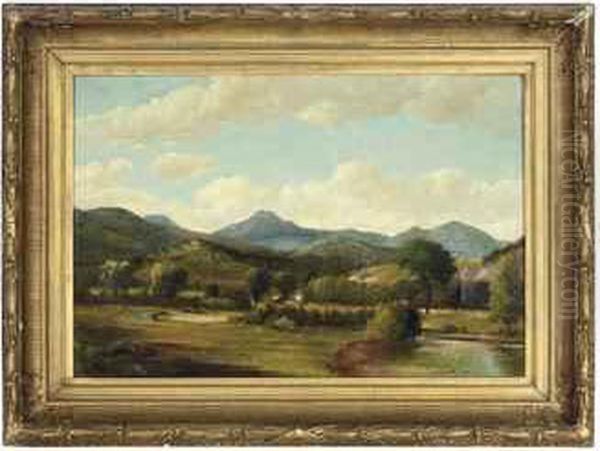 A View Of Mount Chocorua, Conway, New Hampshire Oil Painting by Samuel W. Griggs