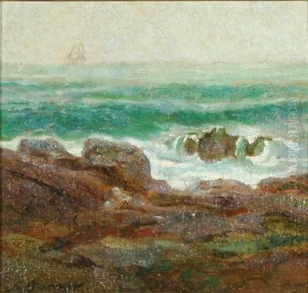 Fog St. Ives Oil Painting by Alexander Grinager