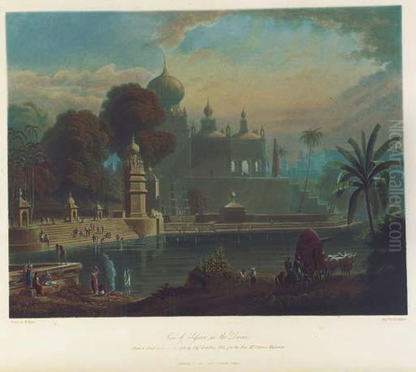 Scenery, Costumes And Architecture Chiefly On The Western Side Ofindia. London: Smith, Elder & Co., [1826]-1830. Oil Painting by Robert Melville Grindlay