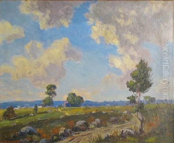 September Clouds Oil Painting by George Victor Grinnell