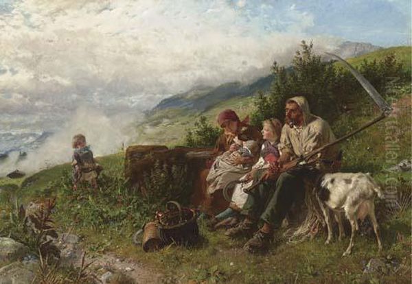 Travellers At Rest by Conrad Grob