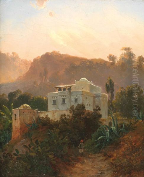 La Grande Villa Mauresque Oil Painting by Curtius Grolig